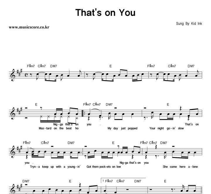 Kid Ink That's On You �Ǻ�