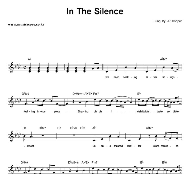 JP Cooper In The Silence Ǻ