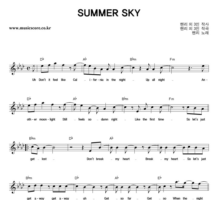  SUMMER SKY Ǻ