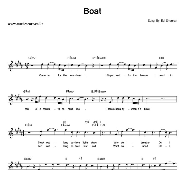 Ed Sheeran Boat Ǻ