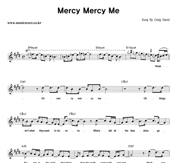 Craig David Mercy Mercy Me Ǻ