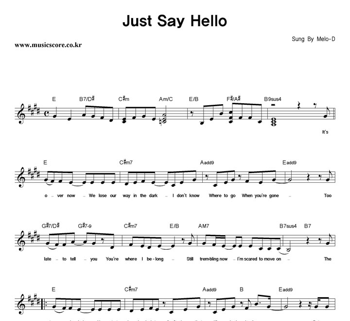 Melo-D Just Say Hello Ǻ