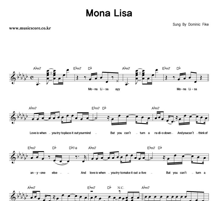 Dominic Fike Mona Lisa Ǻ