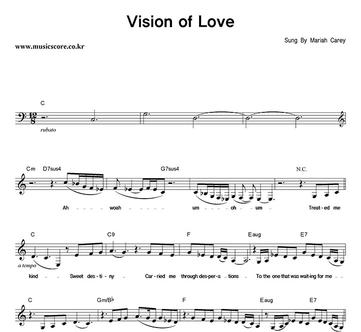Mariah Carey Vision Of Love Ǻ