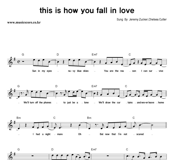 Jeremy Zucker,Chelsea Cutler This Is How You Fall In Love Ǻ