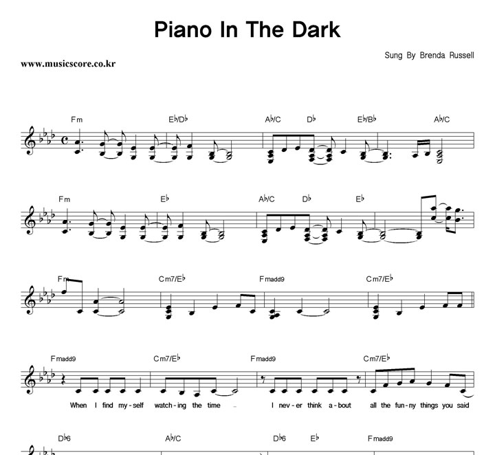Brenda Russell Piano In The Dark Ǻ