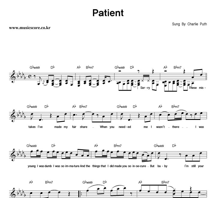 Charlie Puth Patient Ǻ