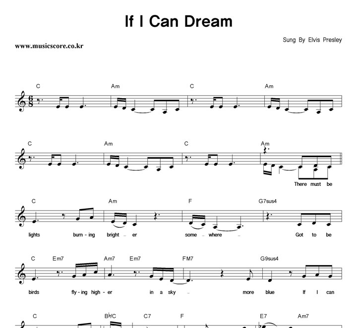 Elvis Presley If I Can Dream Ǻ