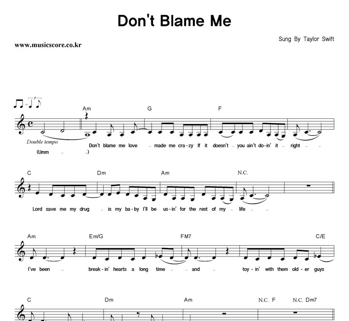 Taylor Swift Dont Blame Me Ǻ