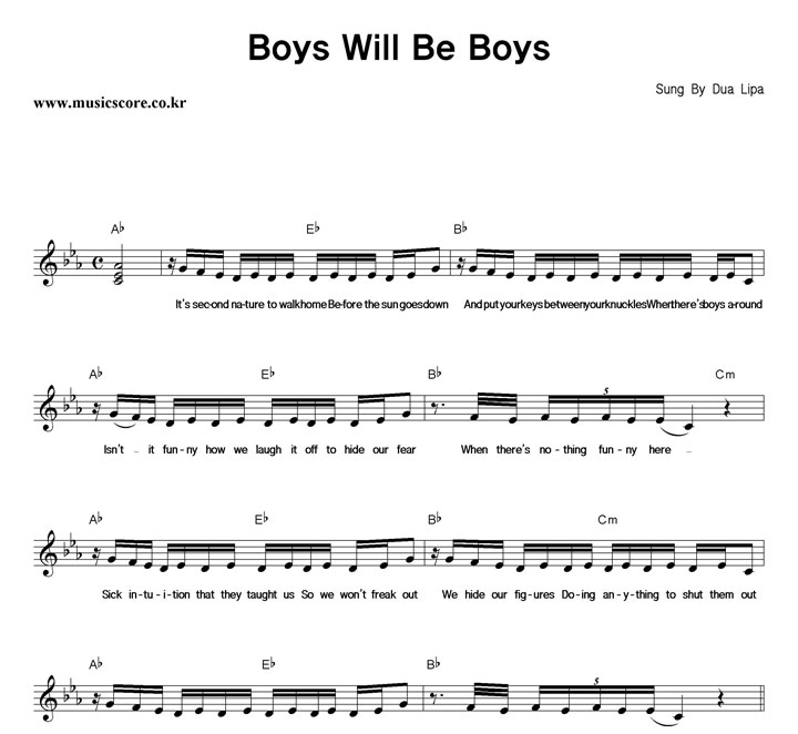 Dua Lipa Boys Will Be Boys Ǻ