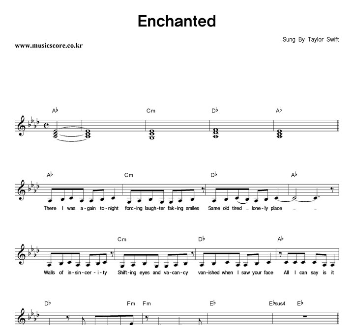 Taylor Swift Enchanted Ǻ