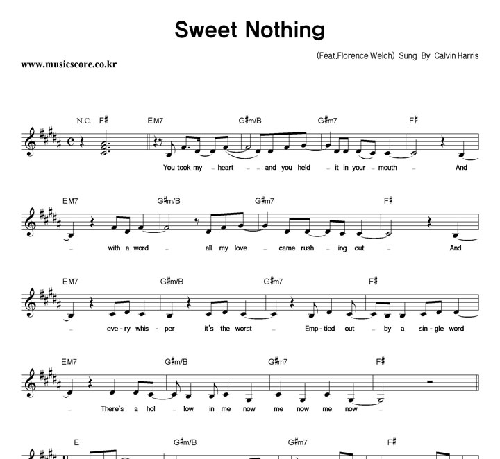 Calvin Harris Sweet Nothing Ǻ
