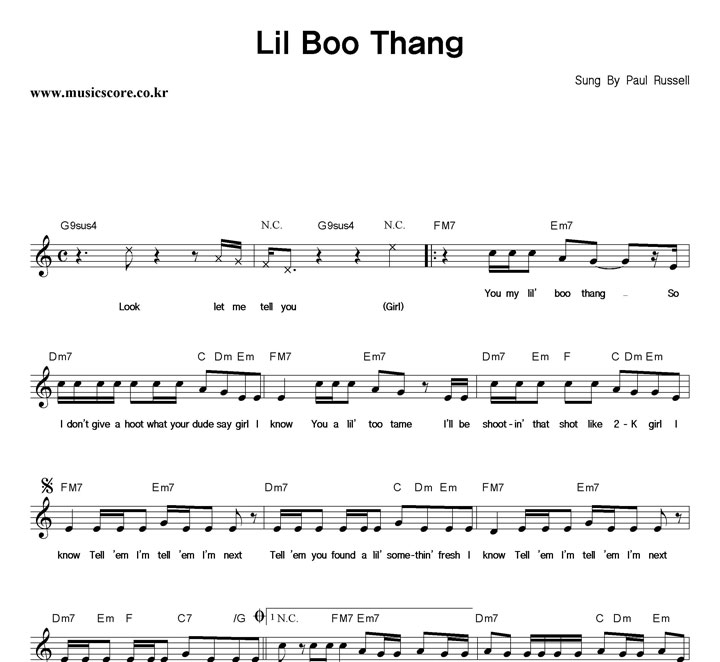 Paul Russell Lil Boo Thang Ǻ