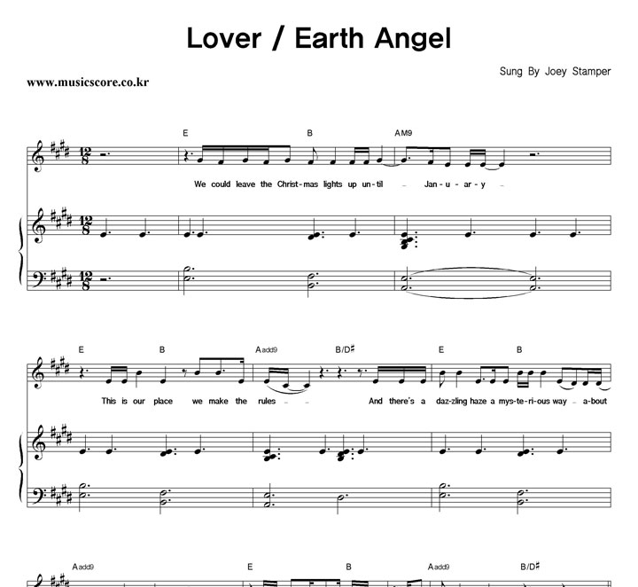 Joey Stamper Lover / Earth Angel ǾƳ Ǻ