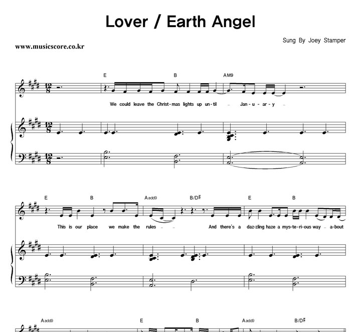 Joey Stamper Lover / Earth Angel ǾƳ Ǻ